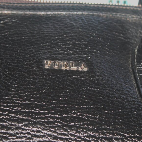 Gorgeous $528 FURLA Pebbled Leather Satchel Tote Shoulder Bag w Strap - Picture 2 of 10